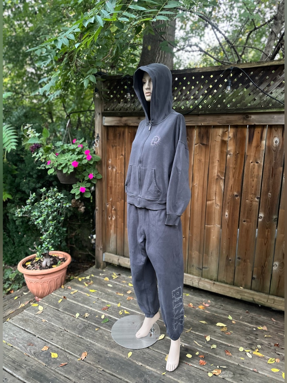 Matching  Zip Hoodie & Jogger Set - PINK